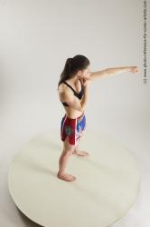 Woman MMA Fighting Poses Ronda